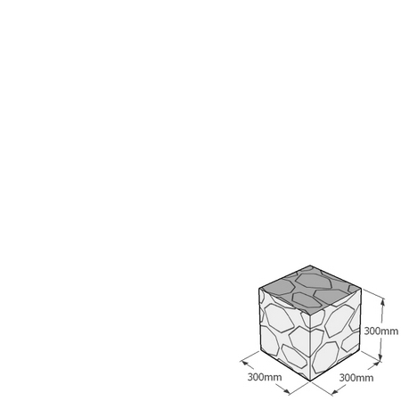 300mm gabion cube