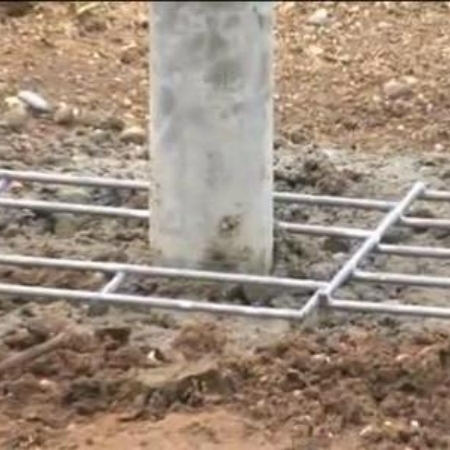 steel gabion support posts