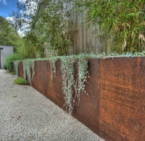 corten-steel-retaining-wall - Gabion1 Australia