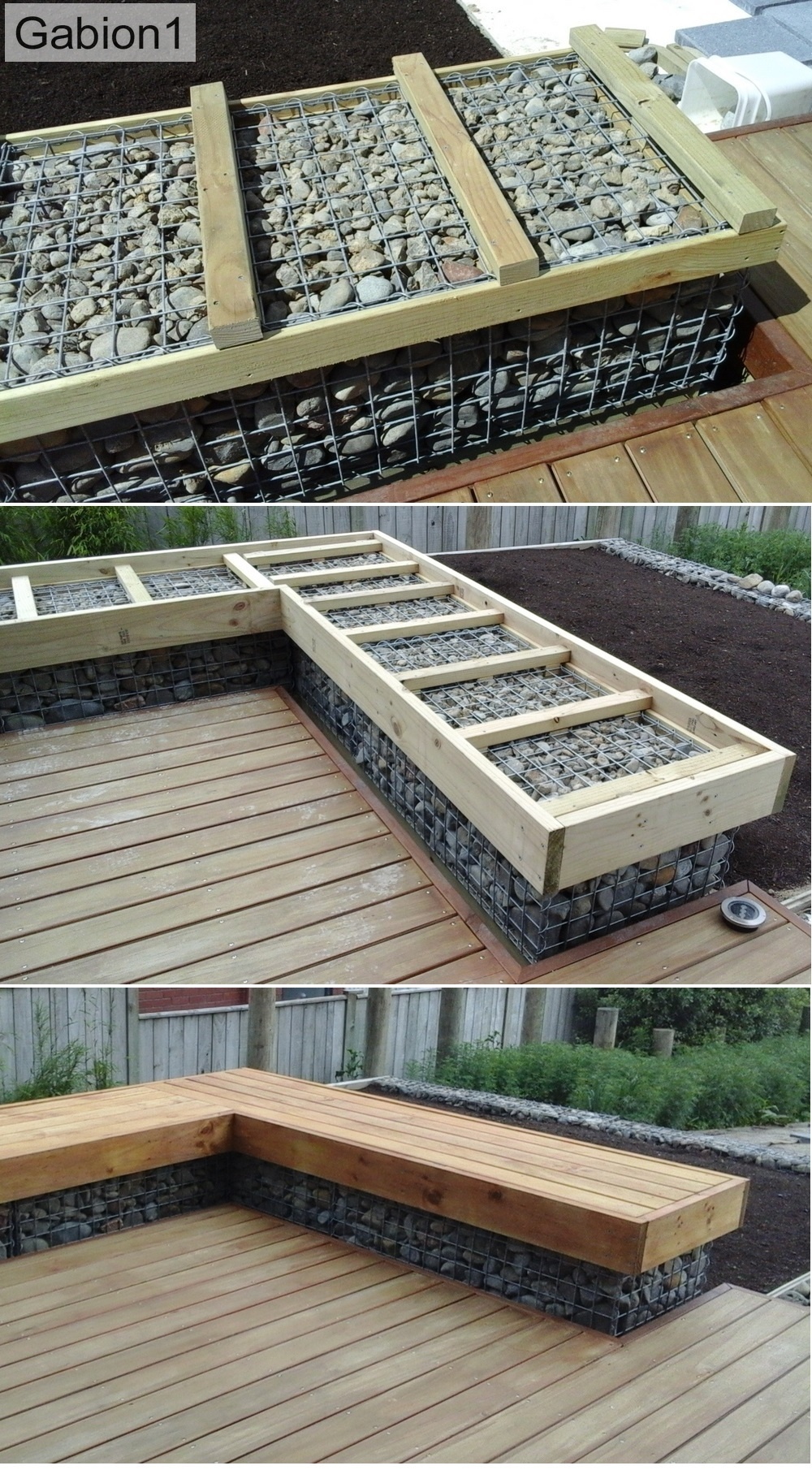 gabion seating how to